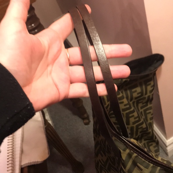 ❤️SOLD❤️ Authentic Fendi Zucca Canvas Tote - Picture 7 of 12